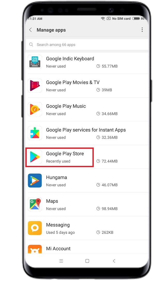 Select-Google-Play-Store